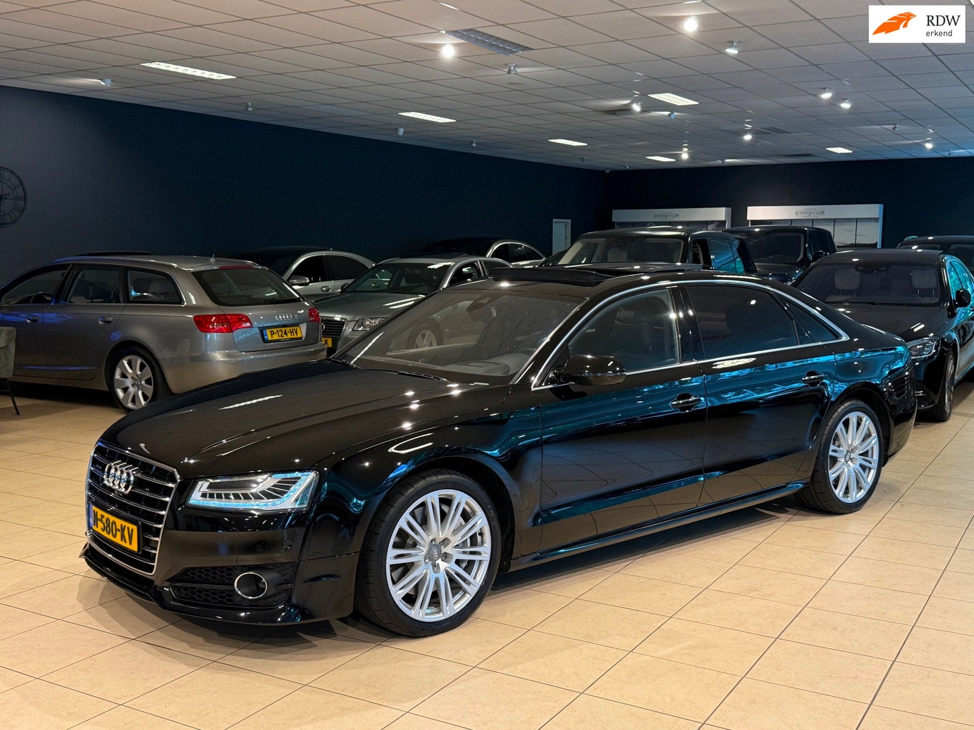 Audi A8 4.2 TDI Quattro Lang Pro Line+ Edition21 Audi Exclus, Auto's, Audi, Automaat, Gebruikt, Adaptive Cruise Control, 255 €/maand