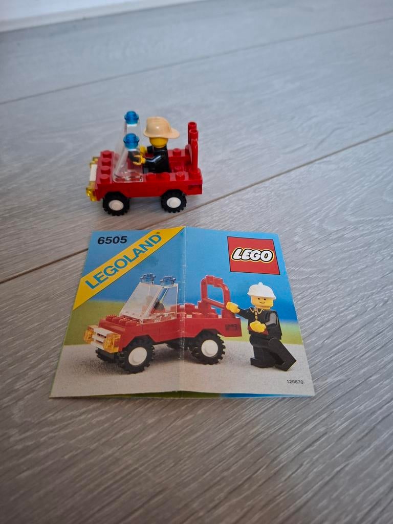 Lego 6505 Fire Chief's Car met instructies, Compleet, Lego, Ophalen of Verzenden, Complete set