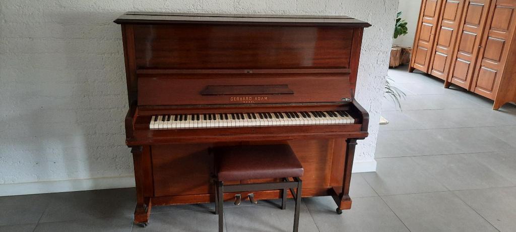 Piano Gerhard Adam Wesel, Muziek en Instrumenten, Piano's, Ophalen, Gebruikt, Bruin, Piano