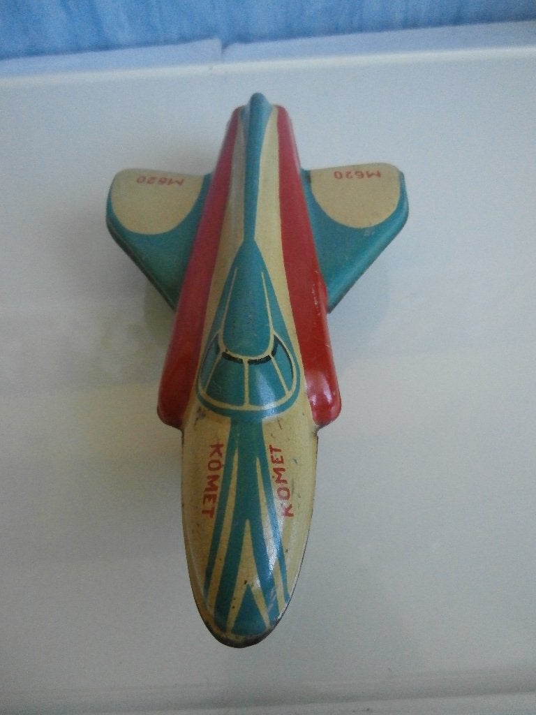 Vintage Blikken Komet M620 ruimteschip jaren "50, Antiek en Kunst, Antiek | Speelgoed, Ophalen of Verzenden