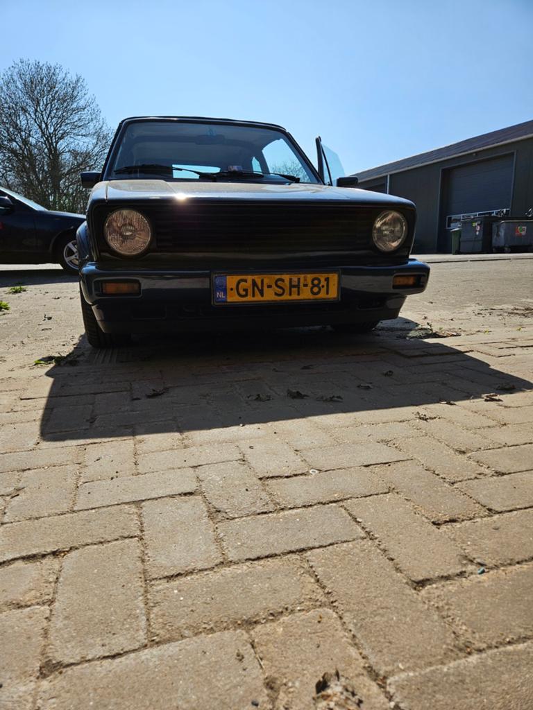 Volkswagen Golf 1.8 GLI Cabriolet 1983 Blauw, Auto's, Voorwielaandrijving, 4 cilinders, Cabriolet, Blauw