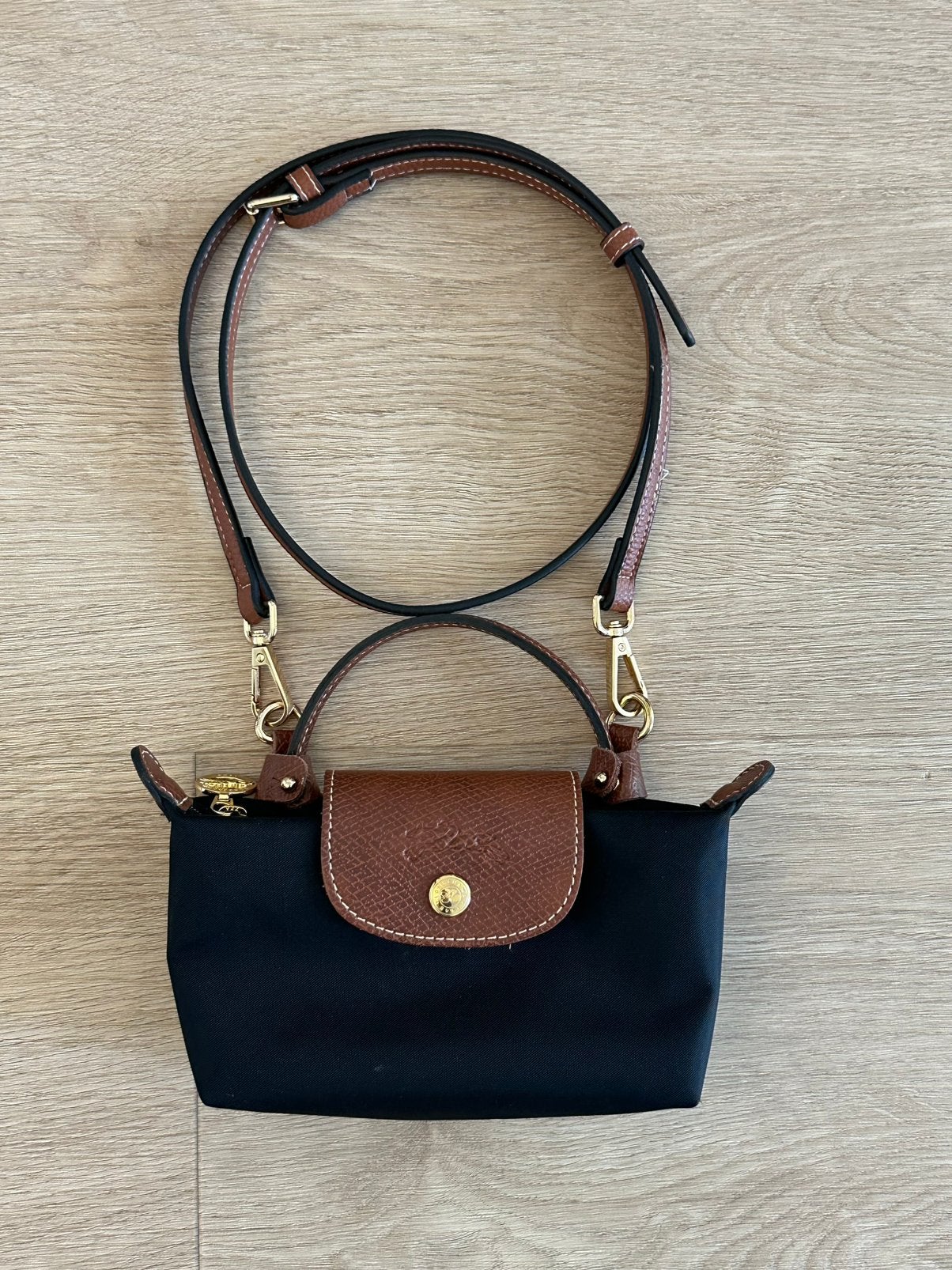 Longchamp mini black, Sieraden, Tassen en Uiterlijk, Verzenden, Zo goed als nieuw, Zwart, Handtas