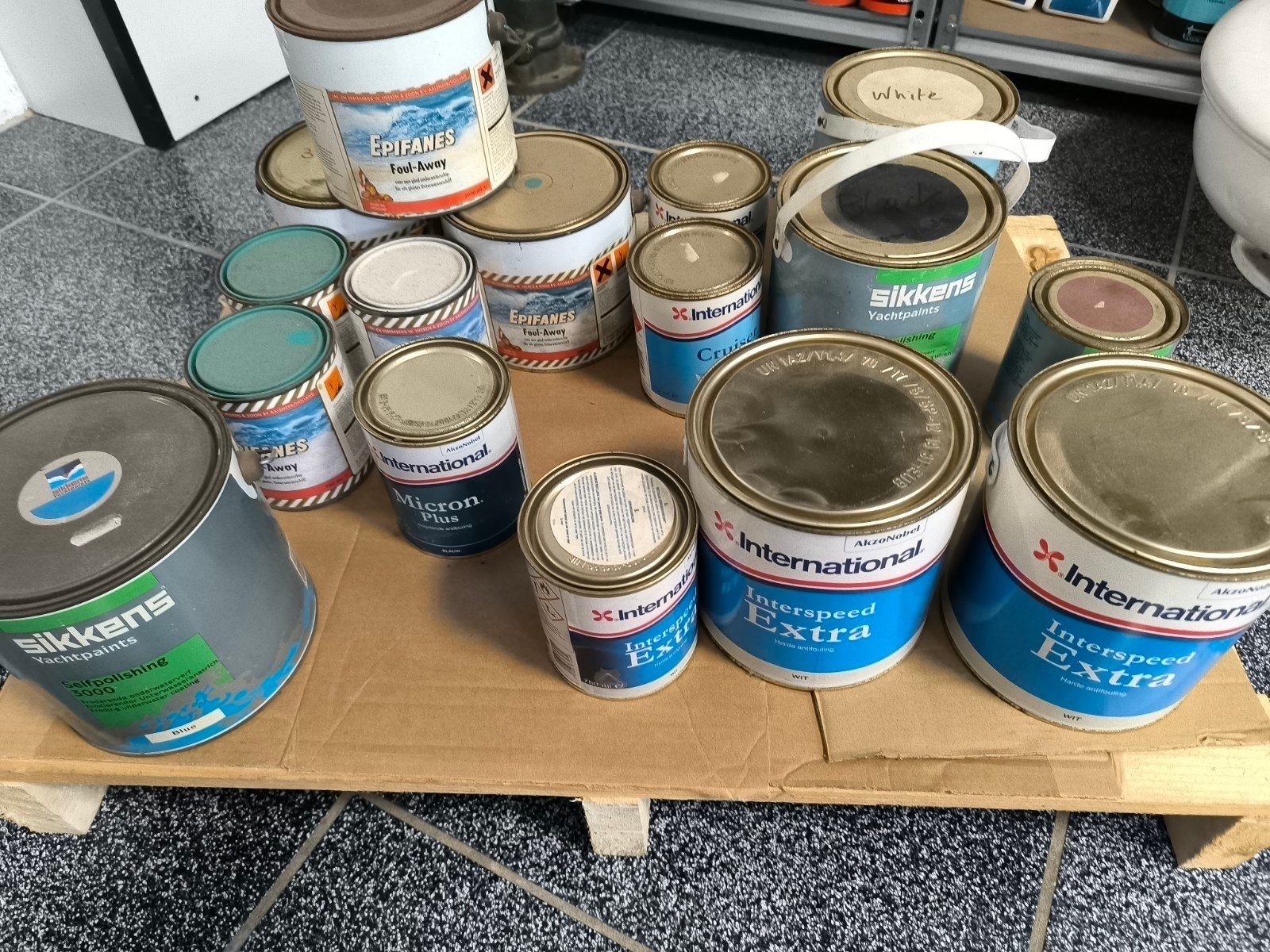Diverse antifouling - Sikkens, International, Epi, Ophalen, Gebruikt, Overige kleuren, Verf