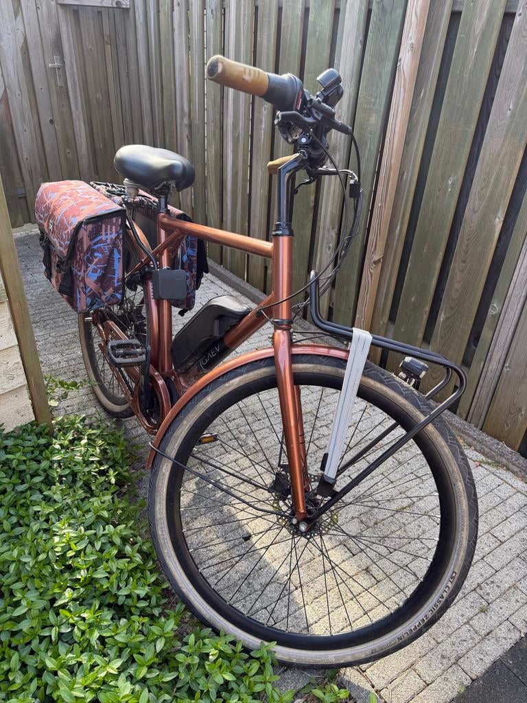 BSP GAEV-E elektrische herenfiets, Fietsen en Brommers, Elektrische fietsen, Gebruikt, 50 km per accu of meer, 55 tot 59 cm, Ophalen