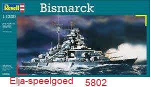 Revell 1:1200 BISMARCK 5802 modelbouw boot/schip nieuw, Ophalen of Verzenden, Nieuw, 1:200 of kleiner, Revell