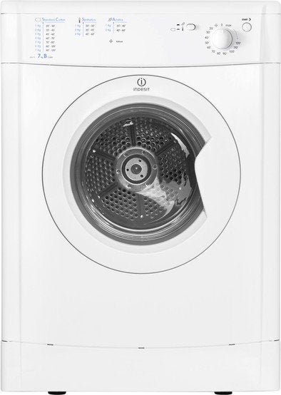 Indesit IDV 75 Luchtafvoer Wasdroger 7kg, Ophalen, 6 tot 8 kg, Gebruikt, Luchtafvoer