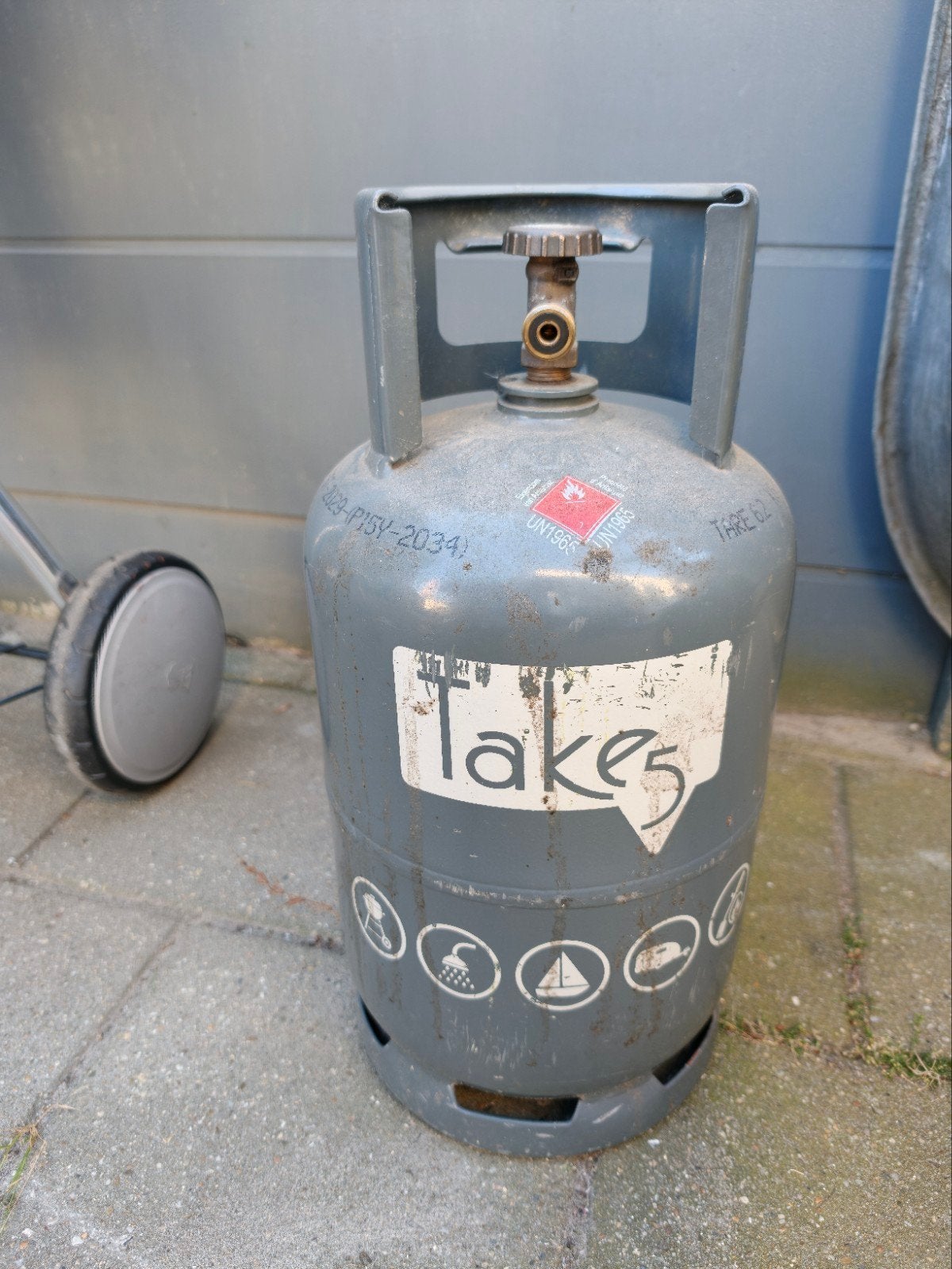 Lege 5kg gasfles, antargaz take5, Ophalen, Gebruikt