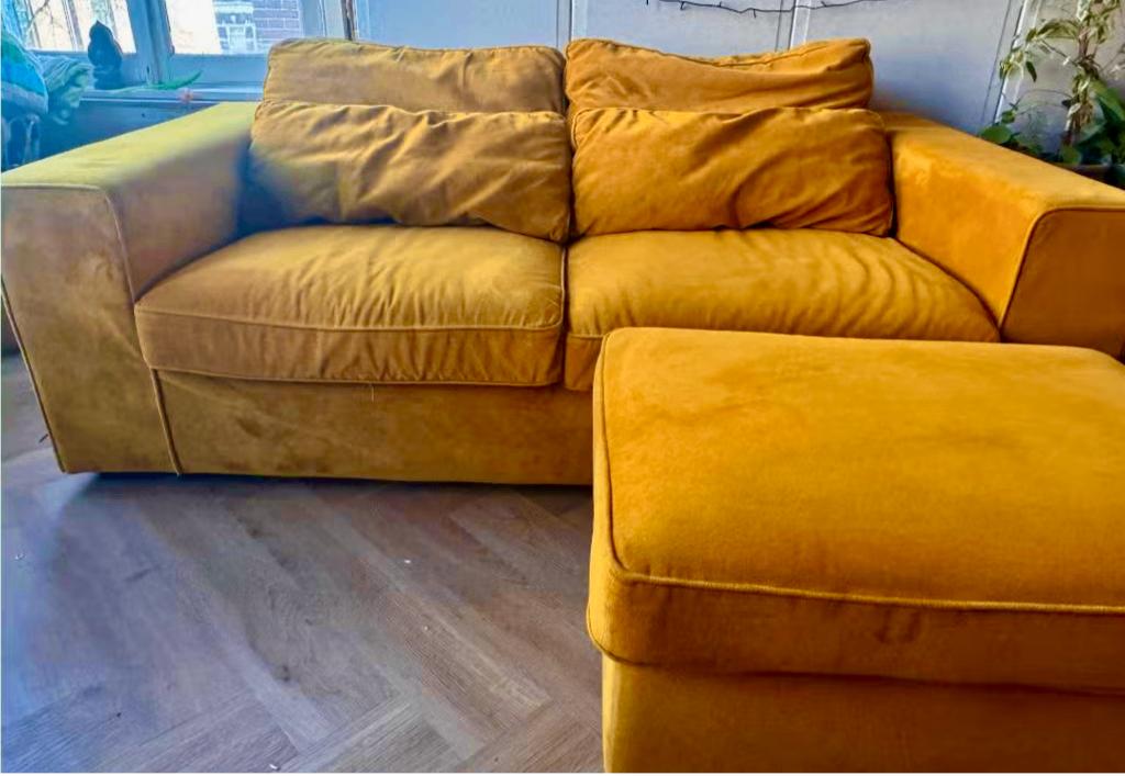 PrPrachtige designbank van homestock in goede staat, Ophalen, Zo goed als nieuw, Stof, Minder dan 150 cm