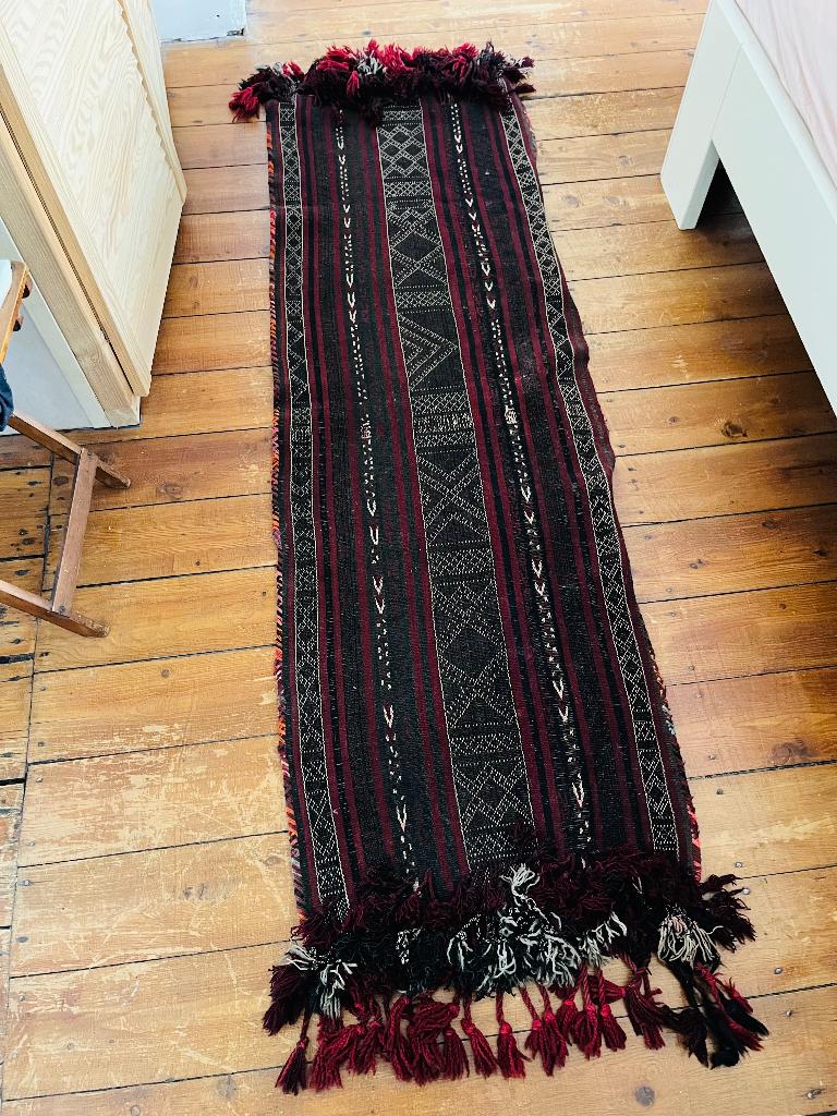 Kelim lopers vintage 2 stuks, Ophalen, Gebruikt, Groen, 50 tot 100 cm