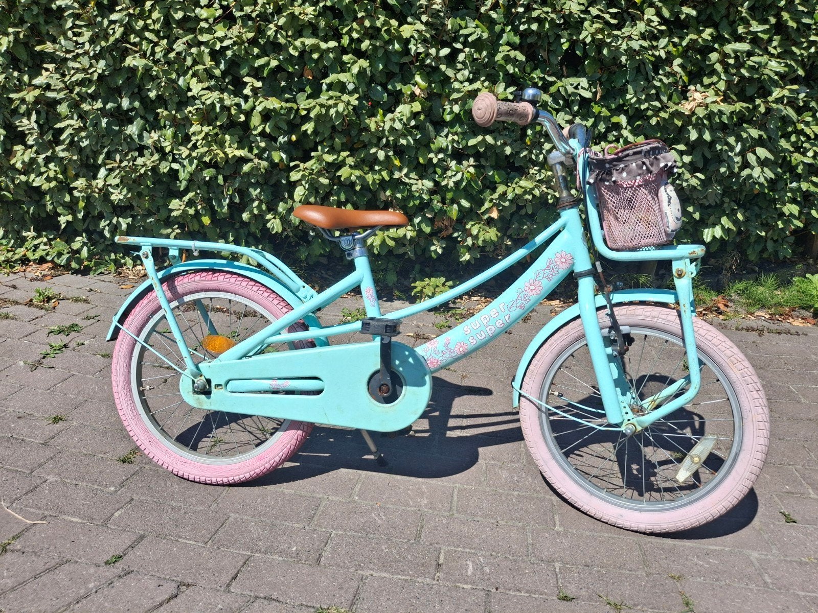 Super Super Lola Kinderfiets 18 inch, Ophalen, Terugtraprem, Super Super Lola, 16 tot 20 inch