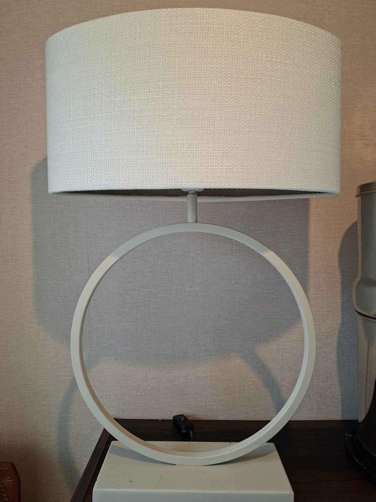 Lampvoet + lampenkap, Zwart, Ophalen