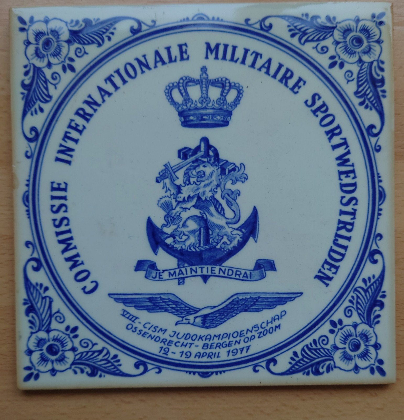 Tegeltje militaire sportwedstrijden, Ophalen of Verzenden, Landmacht, Nederland