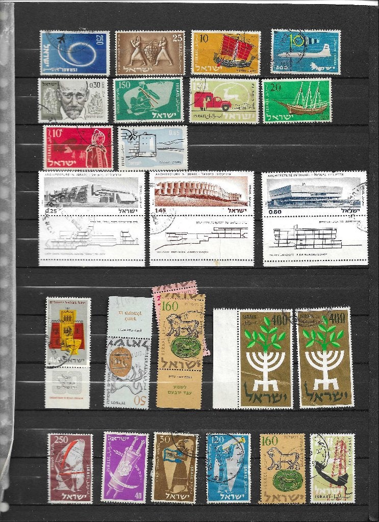 Verzameling Israëlische postzegels - Diverse thema's, Ophalen of Verzenden, Gestempeld, Midden-Oosten