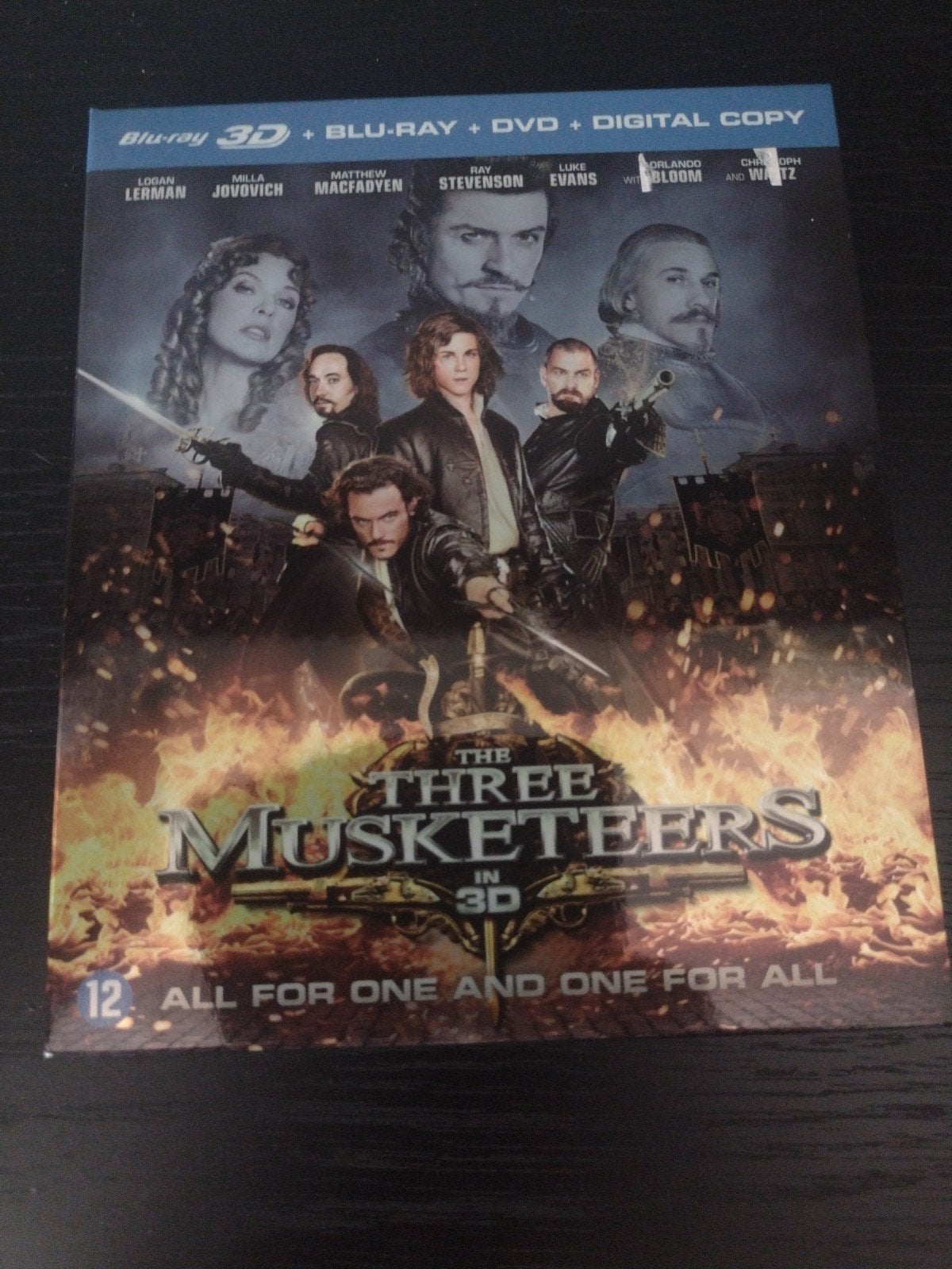The Three Musketeers 3D Blu-ray + Blu-ray +DVD + Digital Co, Inclusief digitale kopie, Film, Actie, Ophalen of Verzenden