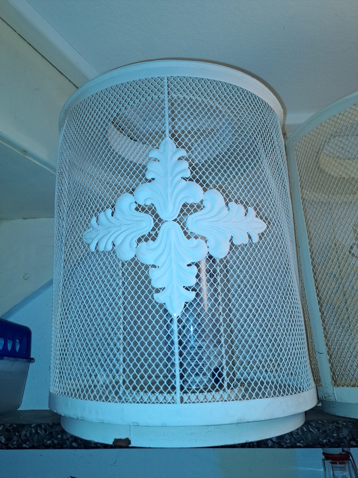 Riverdale metalen windlicht groot 60cm, Gebruikt, Wit, Ophalen of Verzenden, Metaal