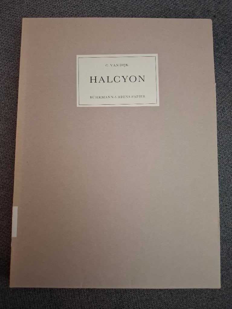 Halcyon Typografisch Tijdschrift Herdenkingsmap, Ophalen of Verzenden, Zo goed als nieuw, Grafische vormgeving, C. van Dijk