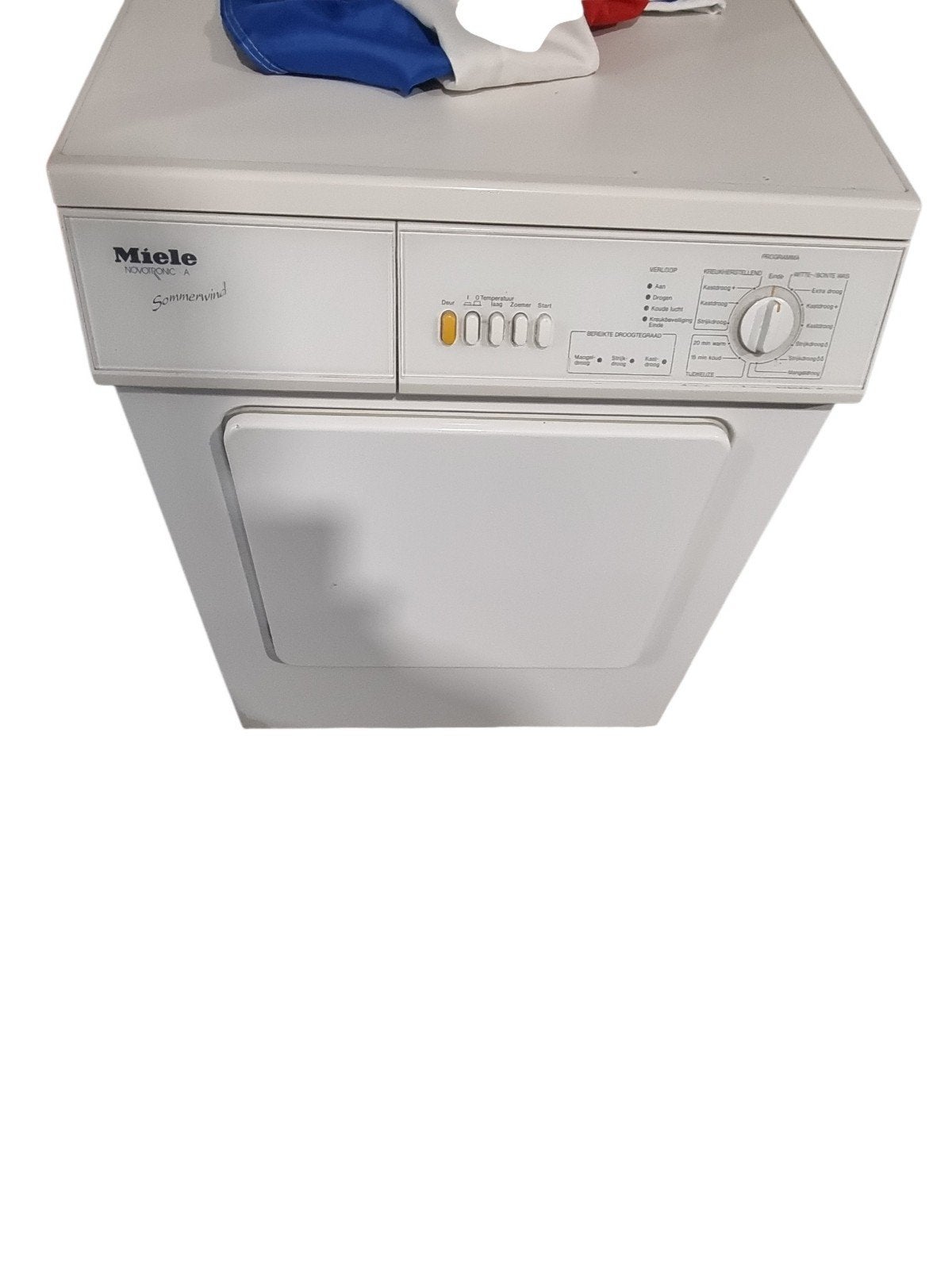 Miele Novotronic A Sommerwind Wasdroger, Ophalen, 6 tot 8 kg, Gebruikt, Luchtafvoer