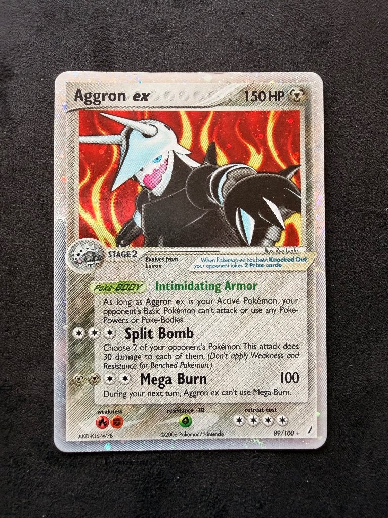 Pokemonkaart Aggron ex (CG 89) Crystal Guardians 2006, Ophalen of Verzenden, Gebruikt, Losse kaart, Foil