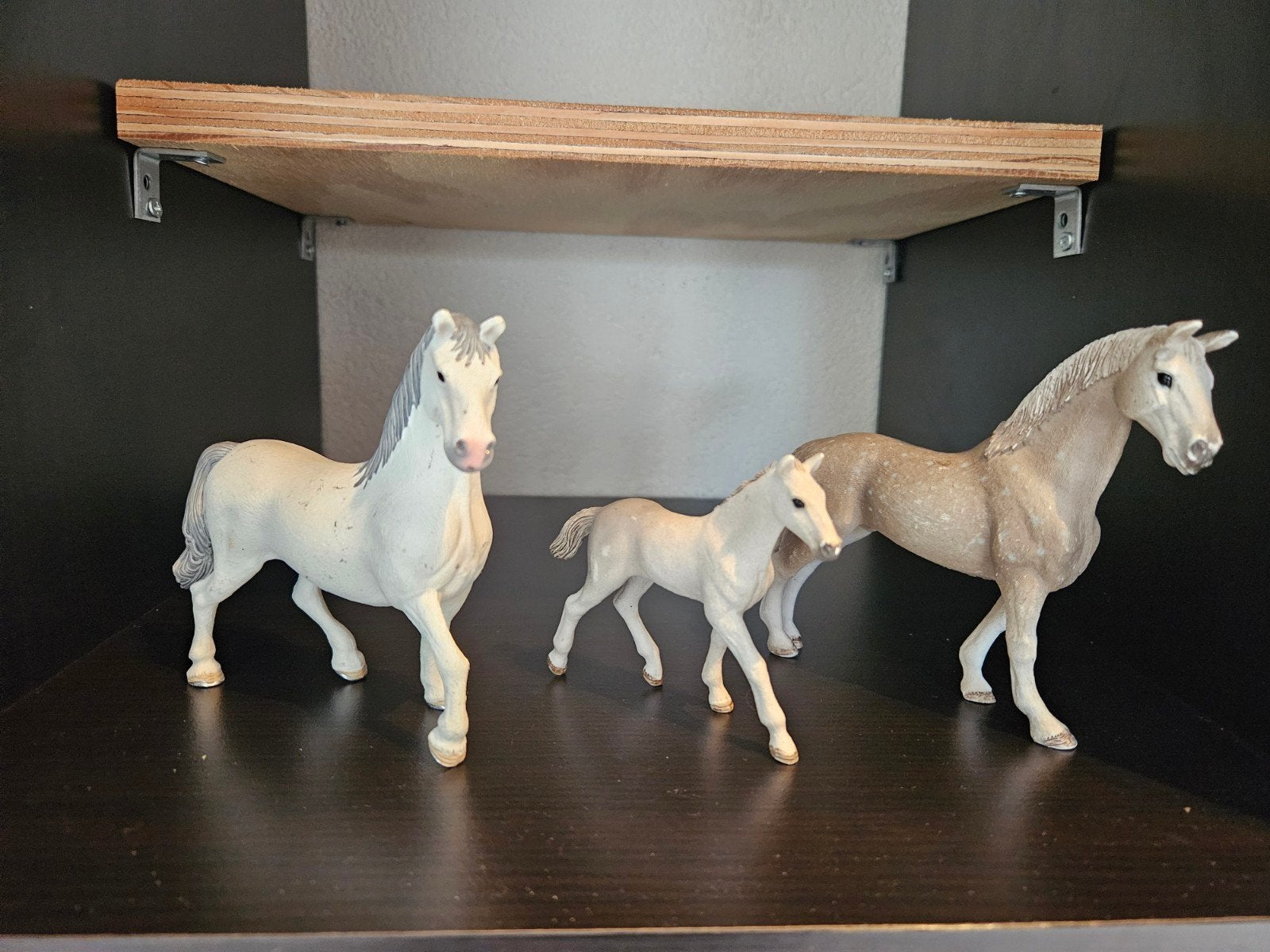 Schleich paarden set - merrie en veulen, Ophalen of Verzenden, Gebruikt