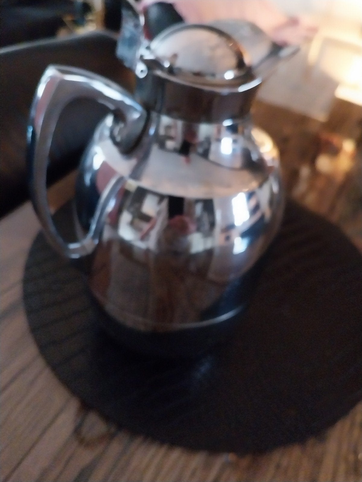 Alfi thermoskan 1 liter - Made in Germany, Zilver, Ophalen of Verzenden, Metaal, Overige merken