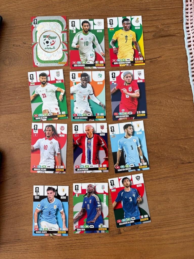 Fifa Panini kaarten 2016 world cup, Ophalen of Verzenden, Zo goed als nieuw, Meerdere kaarten
