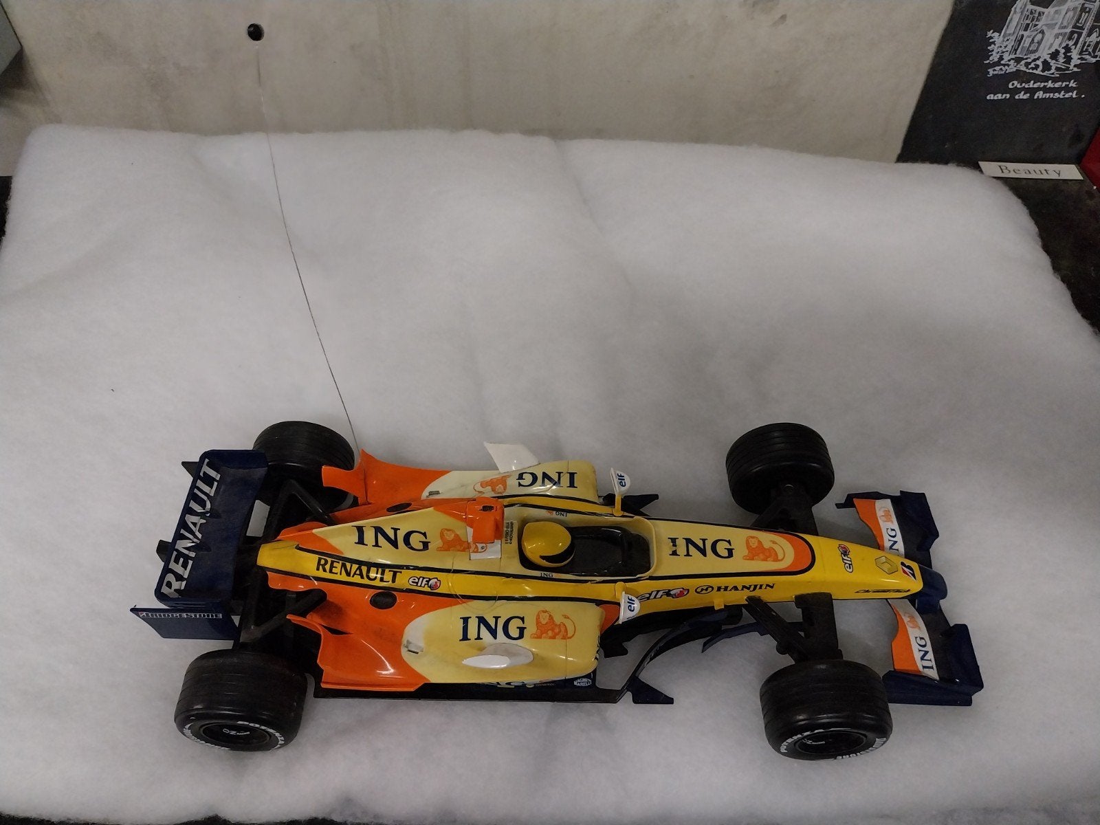 Raceauto Renault /sponsor ING, Hobby en Vrije tijd, Modelauto's | 1:87, Ophalen of Verzenden, Auto, Overige merken