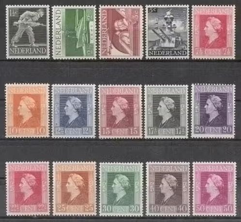 nederland nvph 428 - 442 (pf), Verzenden, Na 1940, Postfris