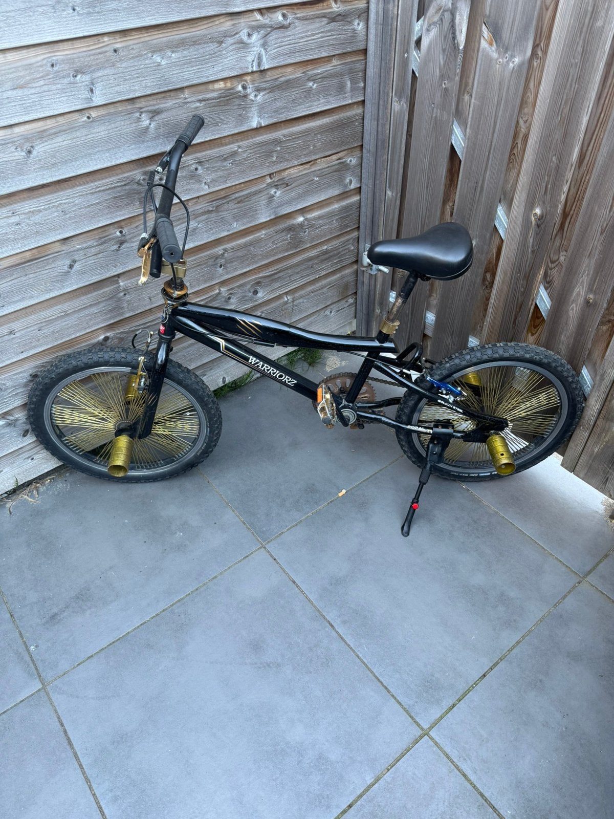 BMX Popal Warriorz Crossfiets Stuntfiets Goud 20”, Fietsen en Brommers, Fietsen | Jongens, Ophalen, Gebruikt, 20 inch, Handrem