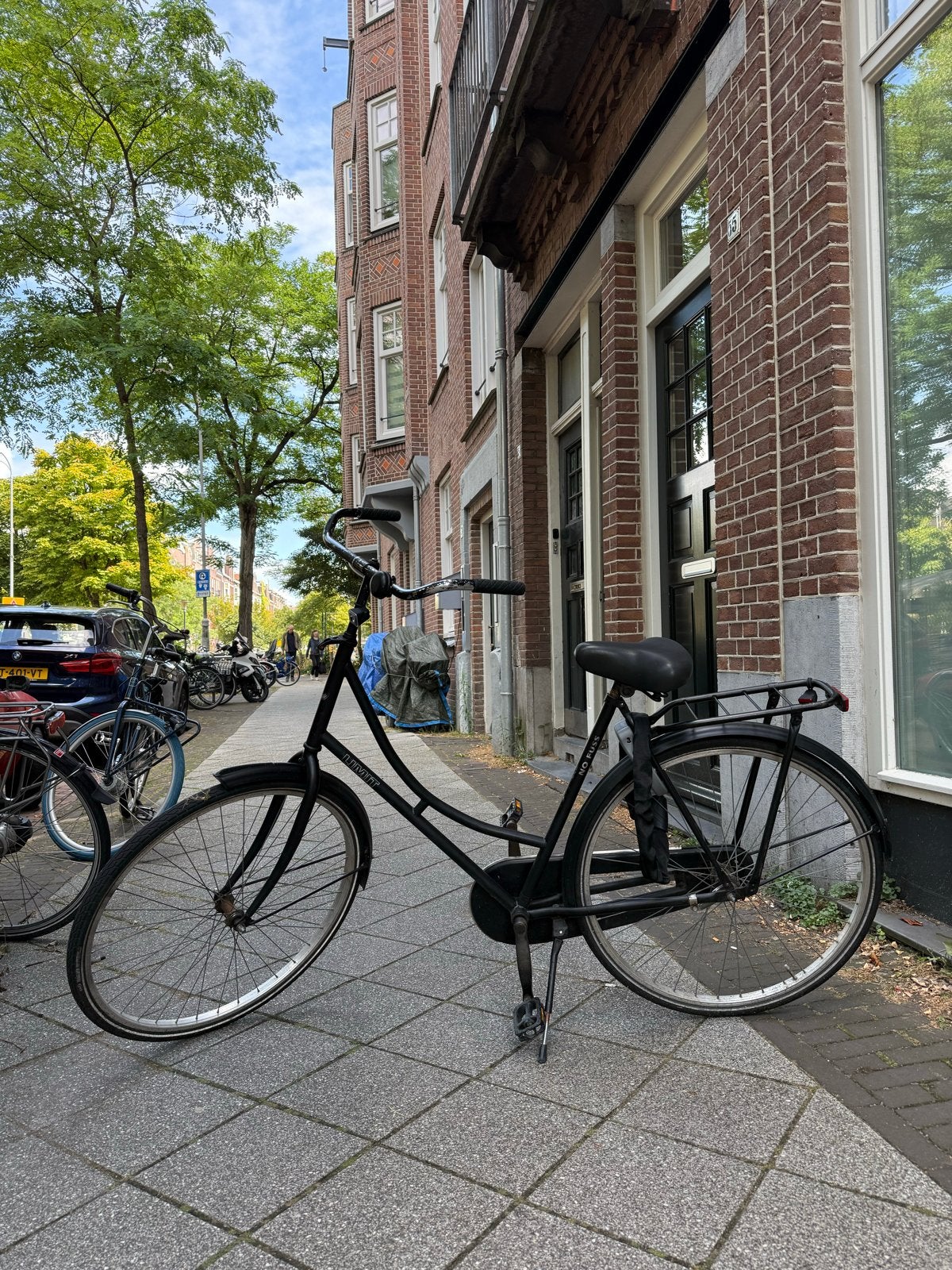 Zwarte fiets, Fietsen en Brommers, Fietsen | Dames | Damesfietsen, Overige merken, Terugtraprem, Ophalen of Verzenden, 53 tot 56 cm