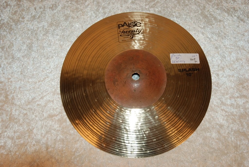 Paiste Twenty splash bekken 408gr 10 inch  <26261529>, Gebruikt, ., Drums of Percussie, Ophalen of Verzenden