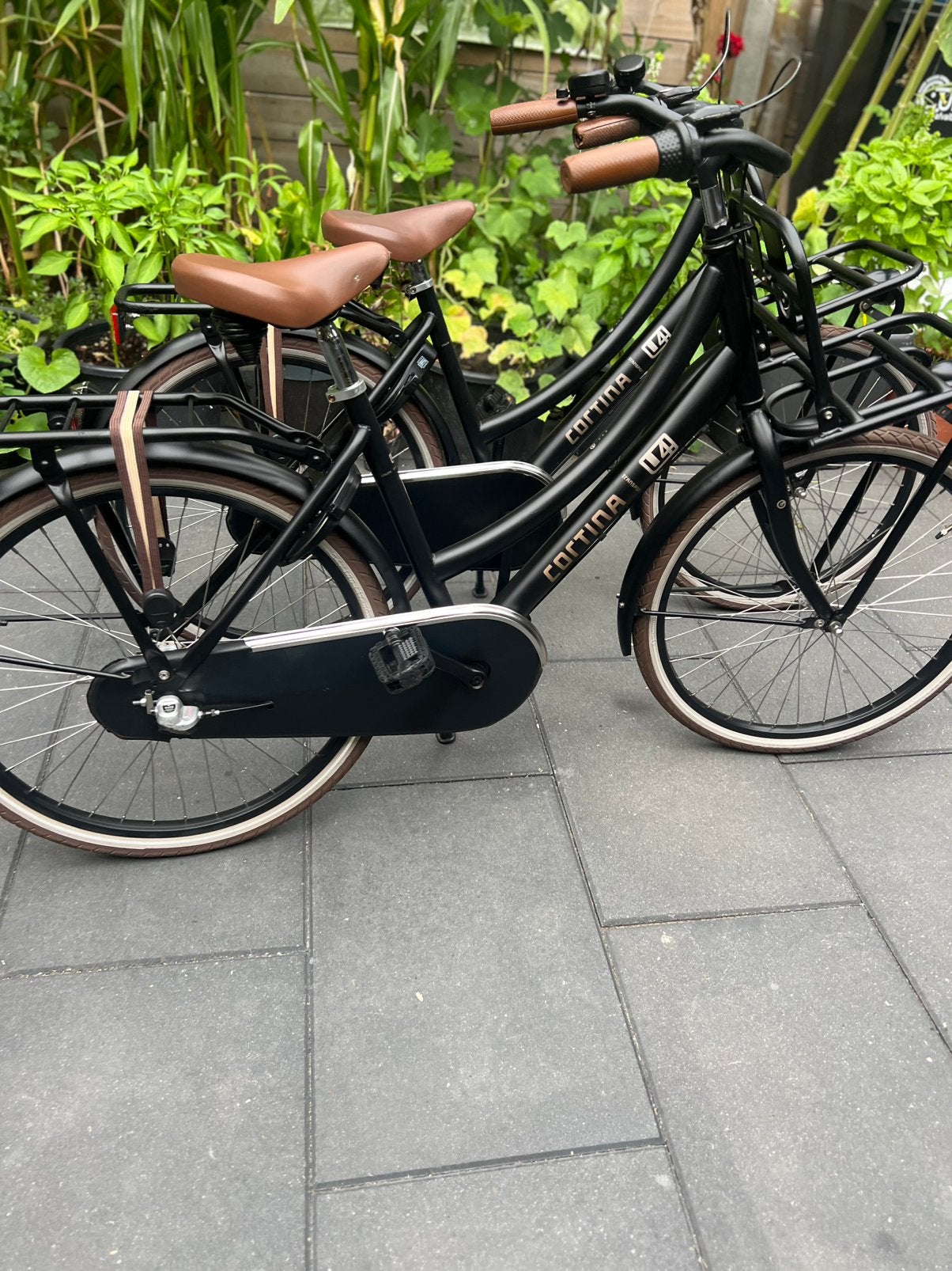 Twee Cortina u4 meisjesfiets maat 24 inch 3 versnelling, Ophalen, Terugtraprem, 24 inch, Versnellingen