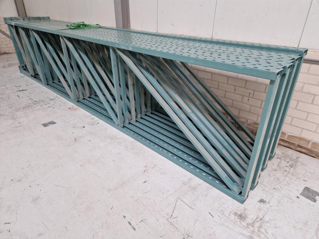 75mtr  Palletstelling Hoogte 620cm 28 staanders 100 liggers, Ophalen
