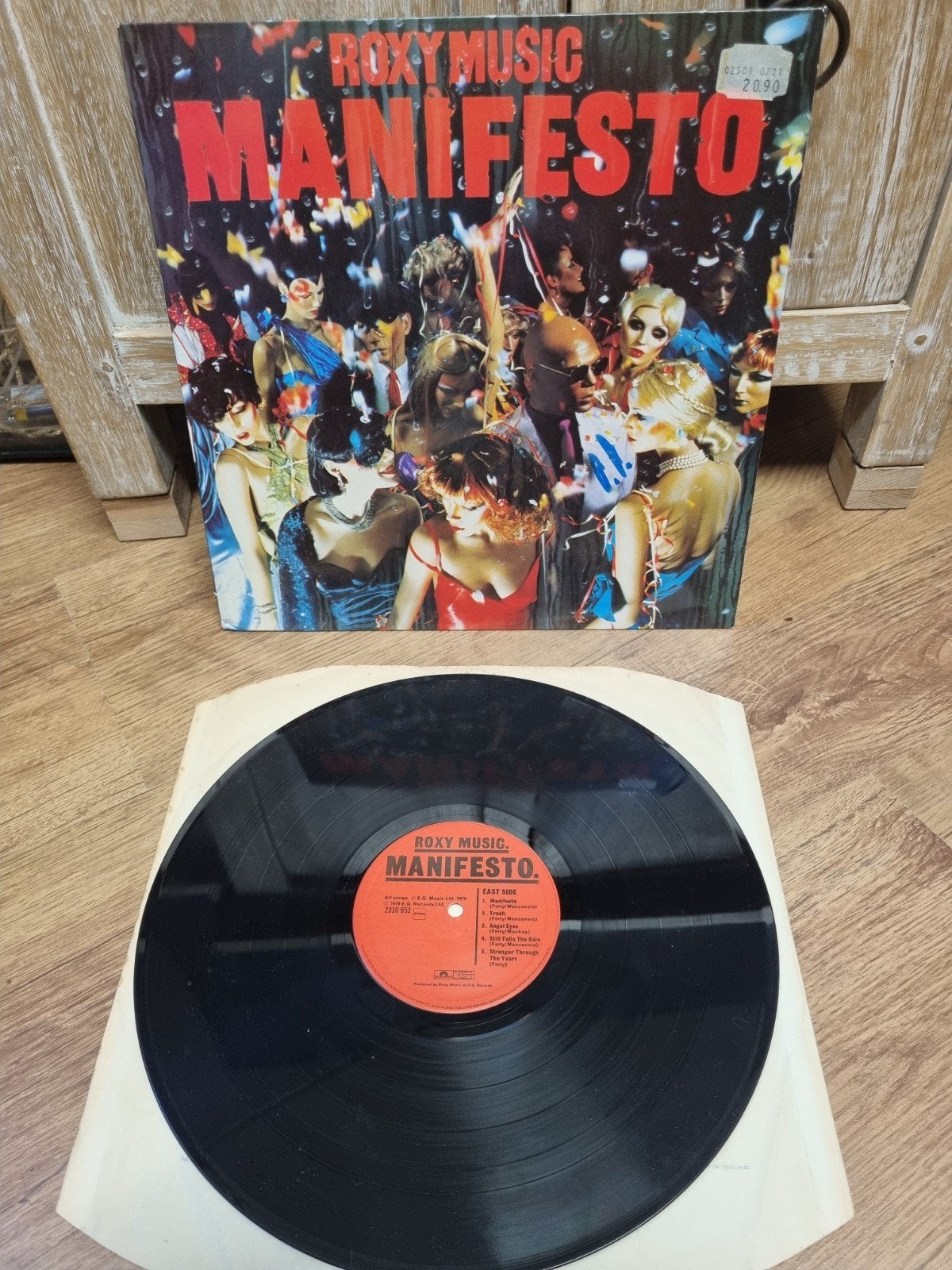Lp Roxy Music – Manifesto, Ophalen of Verzenden, Zo goed als nieuw, Overige formaten, Poprock