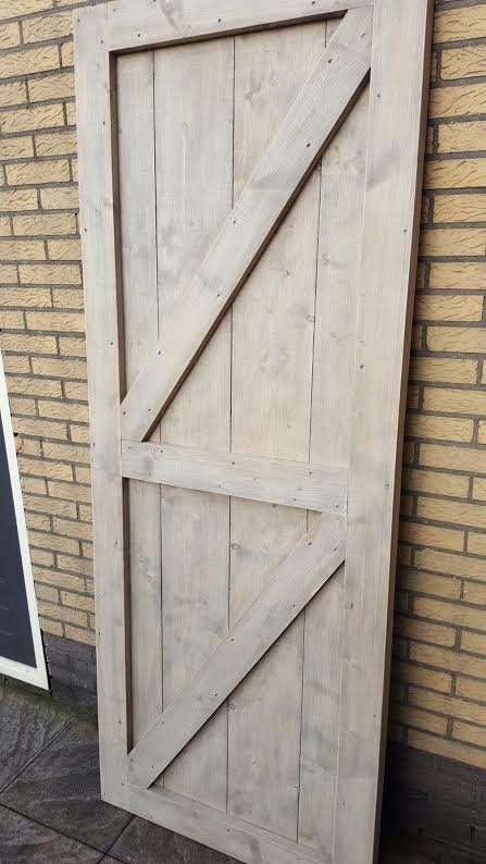 deur staldeur loftdeur steigerhout NIEUW, Ophalen of Verzenden, Nieuw, Hout