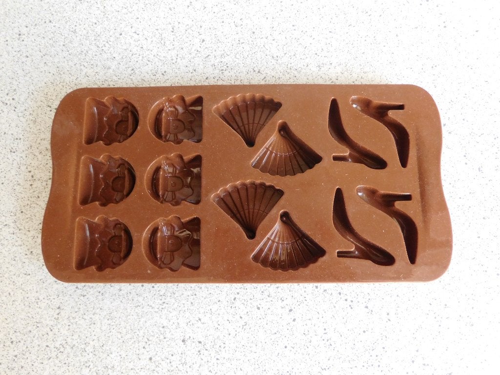 Flexvorm Chocolade Tas Waaier Schoen Bruin, Overige typen, Ophalen of Verzenden, Zo goed als nieuw, Rubber/elastomeren