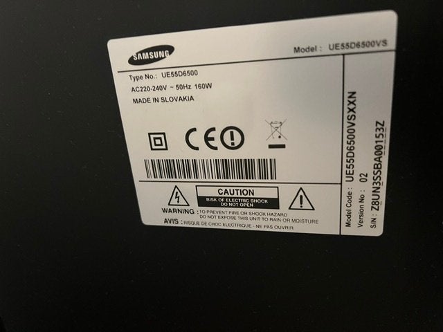 Samsung UE55D6500VSXXN Smart TV, Ophalen, LED, 50 Hz, Zo goed als nieuw