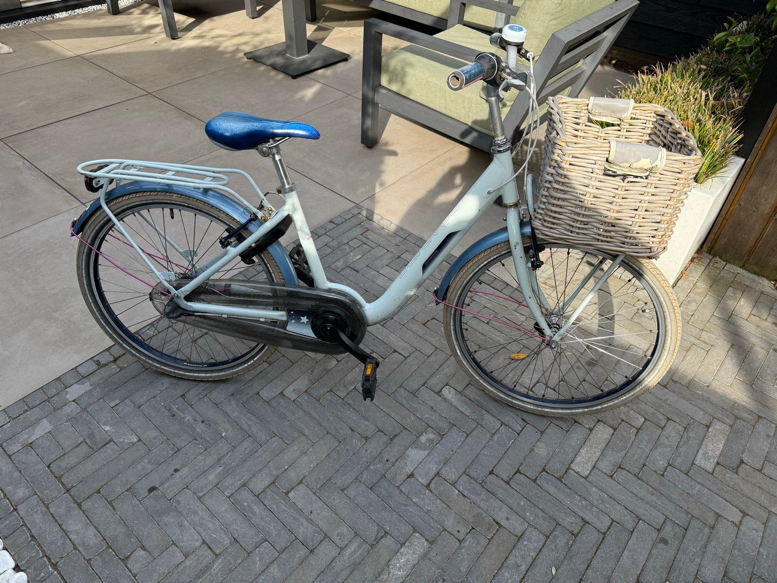 Batavus 24 inch meisjesfiets met mandje, Fietsen en Brommers, Fietsen | Kinderfietsjes, Ophalen, Gebruikt, 20 inch of meer