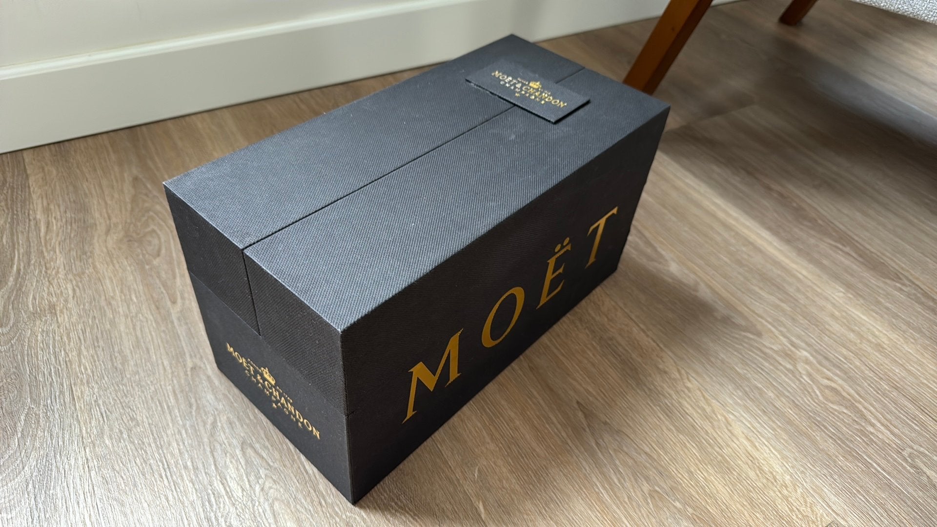 Moët & Chandon champagnekist zwart, Ophalen, Zo goed als nieuw, Frankrijk, Champagne