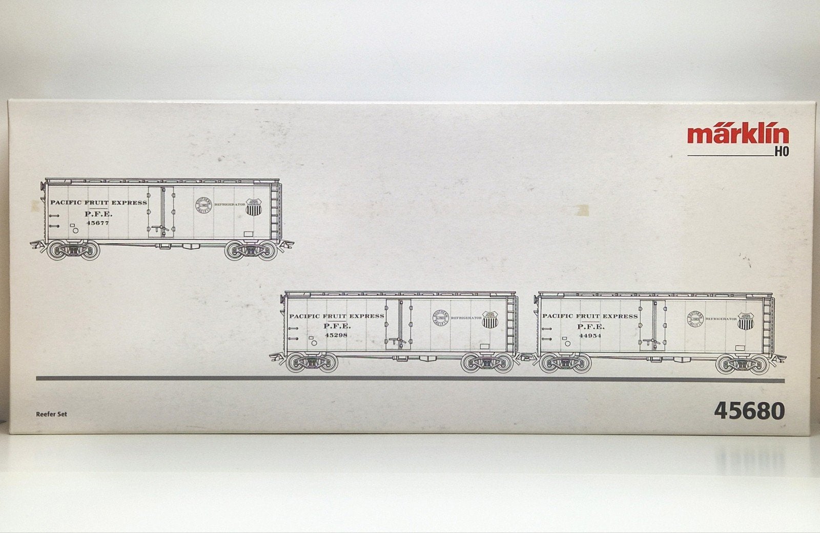 Märklin H0 45680 3 delige set Pacific Fruit Express nieuw., Ophalen, Wisselstroom, Märklin, Nieuw