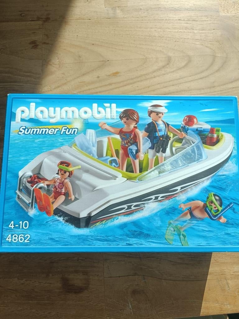 playmobiel summer fun speedboot 4862, Kinderen en Baby's, Speelgoed | Playmobil, Ophalen of Verzenden, Nieuw, Complete set