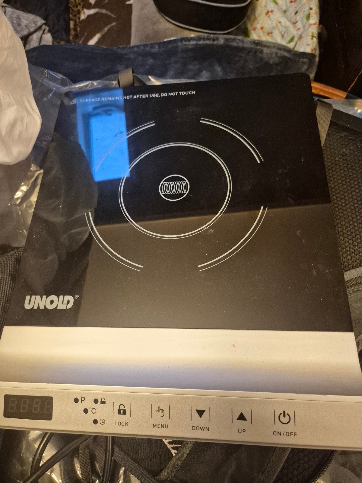 UNOLD 1-pits elektrisch kookplaatje, Witgoed en Apparatuur, Ophalen, 3 kookzones of minder, Zo goed als nieuw, Vrijstaand