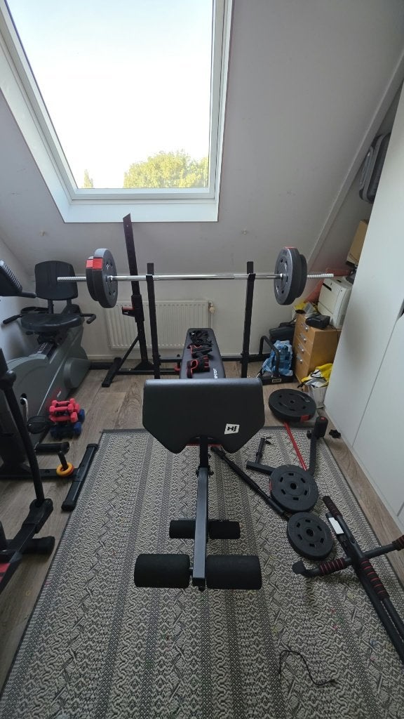 Uitgebreide thuisgym te koop wegens verhuizing, Ophalen, Gebruikt, Benen, Overige typen