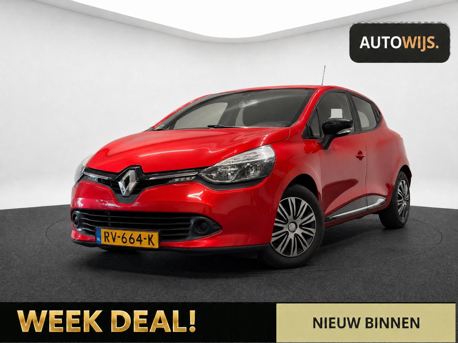 Renault Clio 1.2 Collection|NAVI|HATCHBACK|CLIMA|LM-VELG, Voorwielaandrijving, Euro 5, Stof, Gebruikt