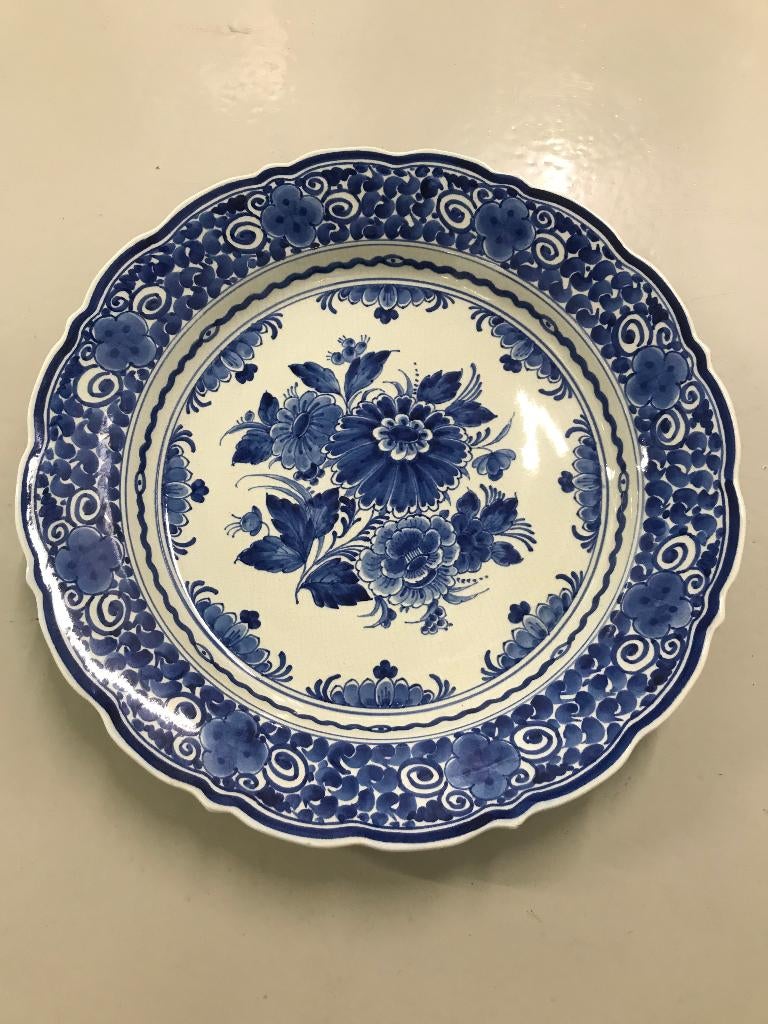 delft's blauw bord porceleyne fles pf, Ophalen of Verzenden