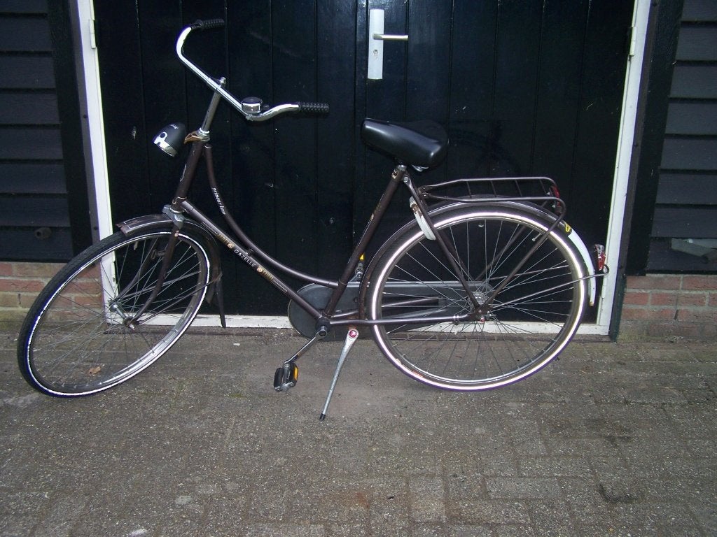 gazelle omafiets , omafiets , damesfiets , stationsfiets, Fietsen en Brommers, Ophalen, Terugtraprem, Gebruikt, Versnellingen