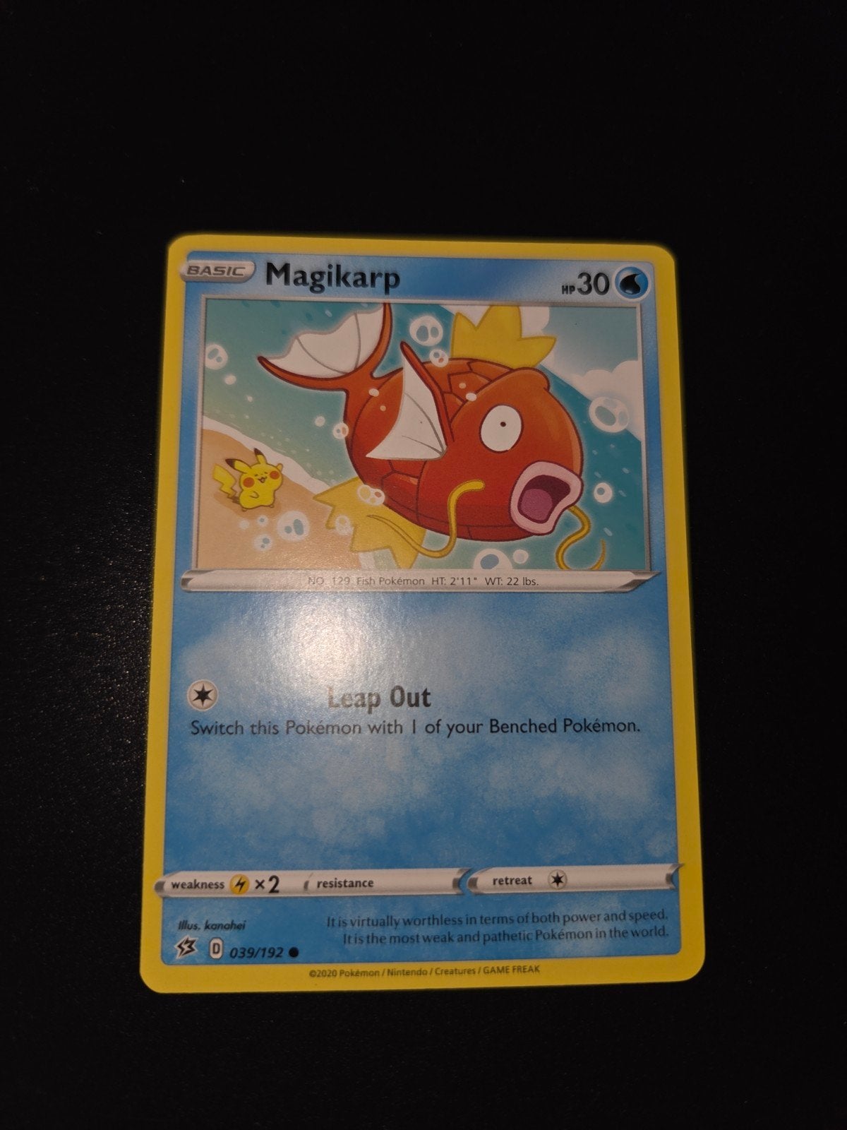 Magikarp 039 Pokemon Rebel Clash, Ophalen of Verzenden, Zo goed als nieuw, Booster