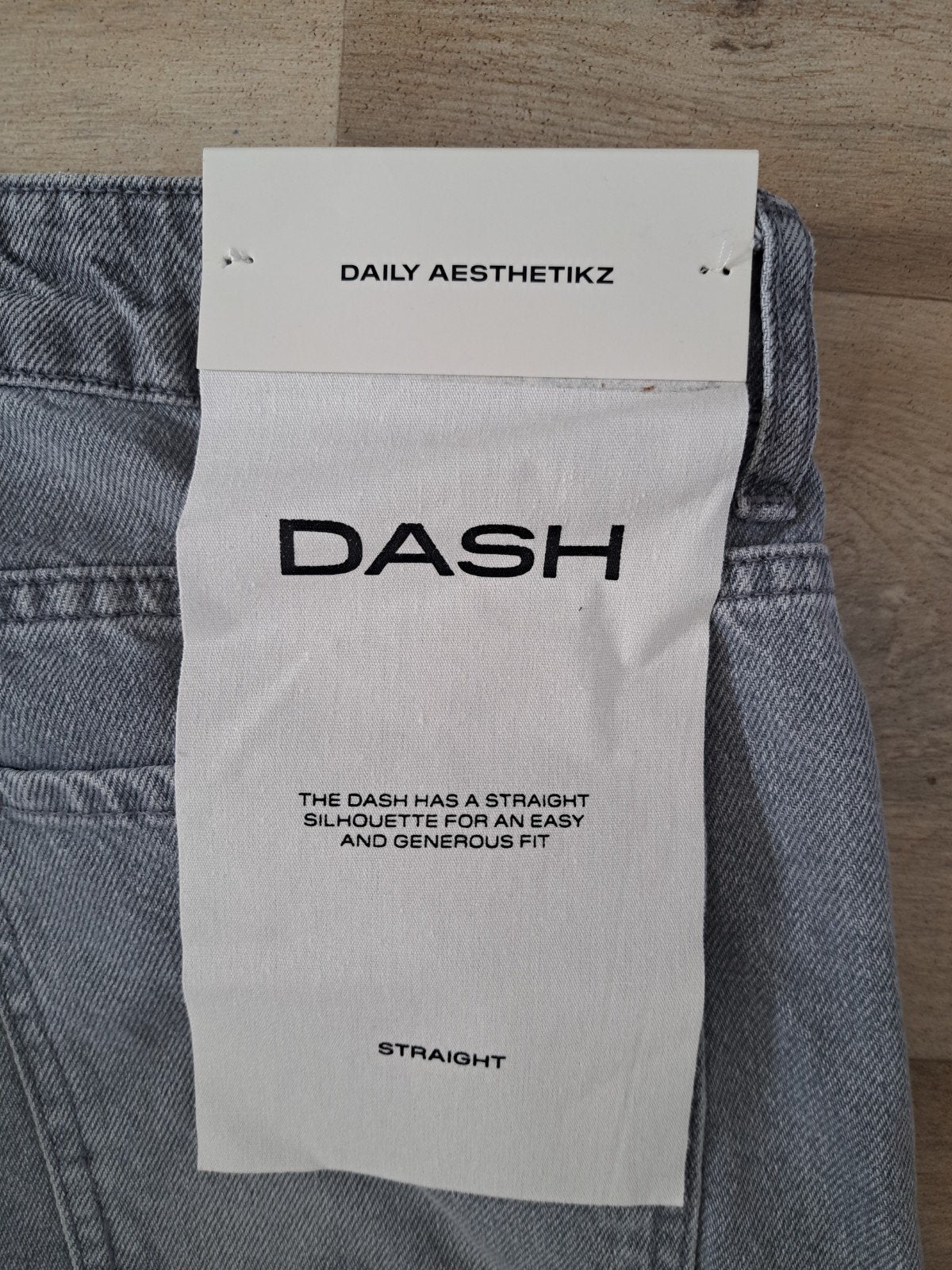 Daily Aesthetikz Dash Straight Denim Jeans - Grijs, Ophalen of Verzenden