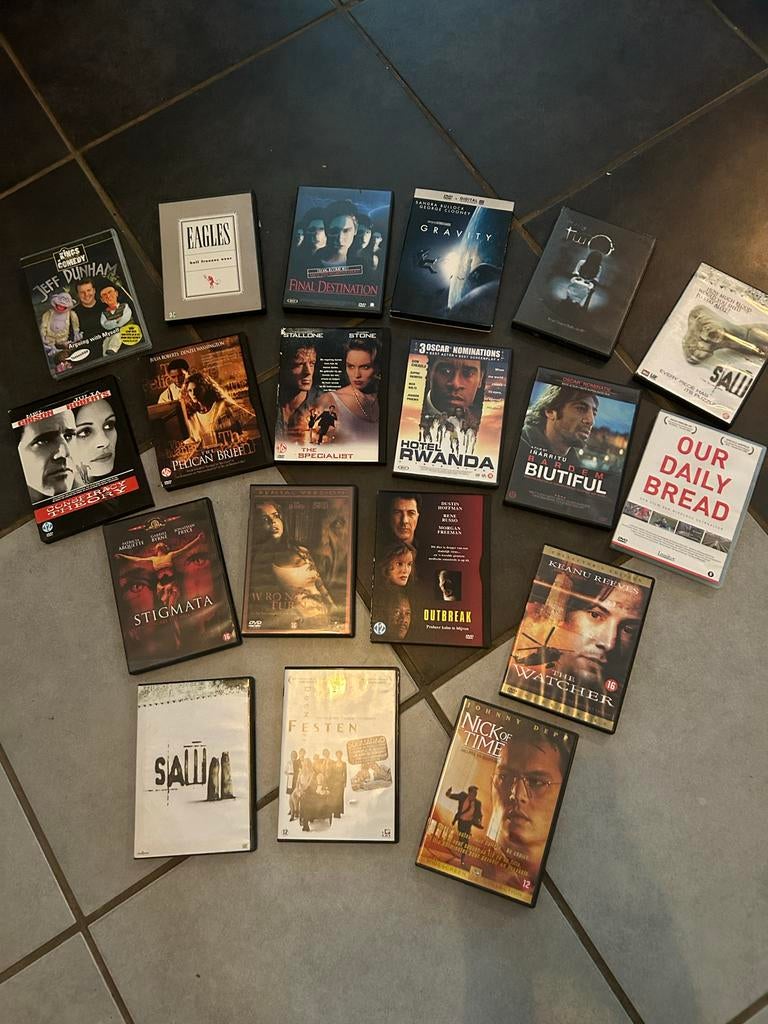 Verzameling DVD’s van alles wat, Cd's en Dvd's, Dvd's | Thrillers en Misdaad, Gebruikt, Overige genres, Vanaf 16 jaar, Ophalen of Verzenden