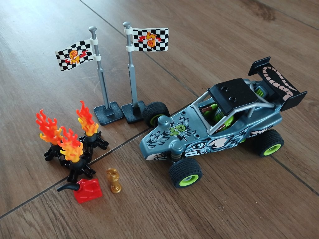 Playmobil Stunt Show Racer 71044, Ophalen of Verzenden, Zo goed als nieuw, Complete set