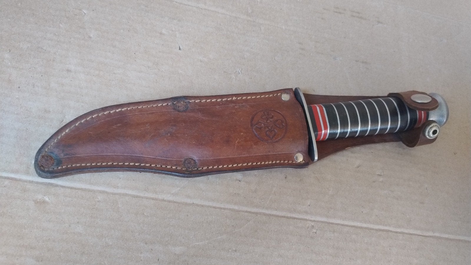 Vintage Mundial Sheriff outdoor knife uit Brazilie '70/80, Ophalen of Verzenden